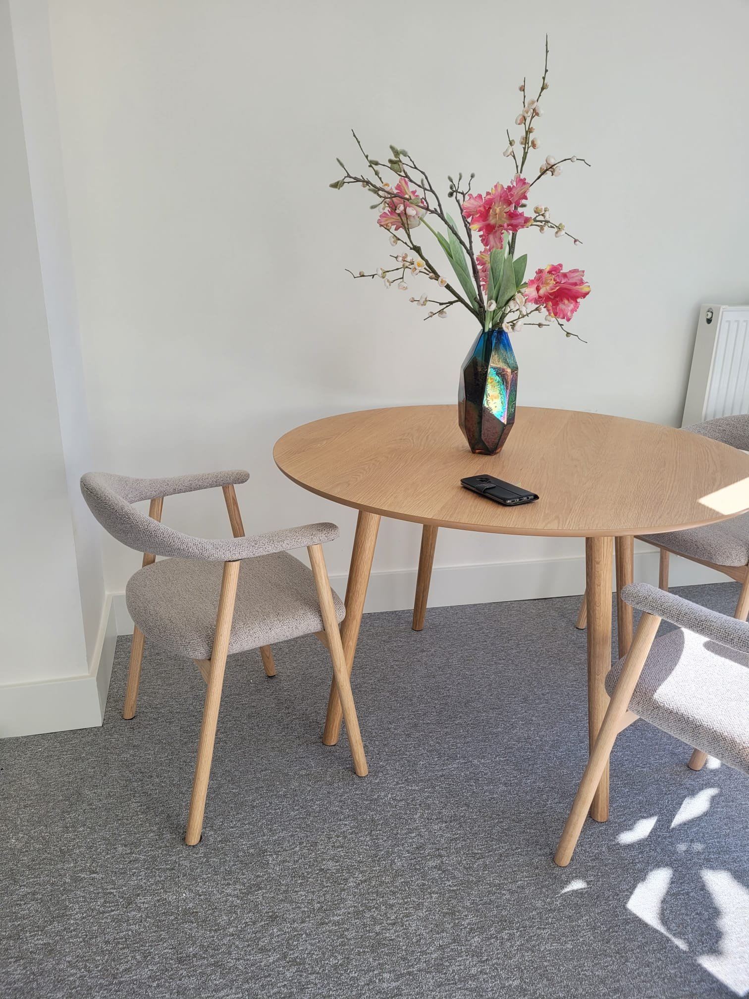 Eethoek met ronde tafel